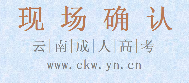 云南成人高考現場確認
