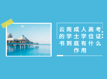 云南成考網 學士學位證書作用