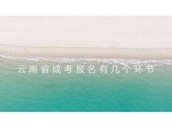 云南省成考報名環節